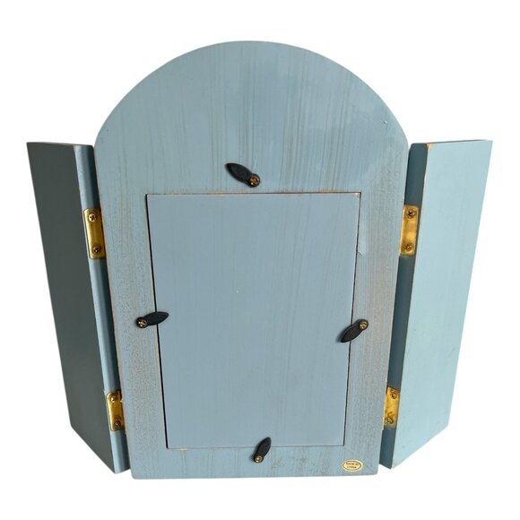 Island Creek Trading Co. Lighthouse Coastal Fold-Out Wooden Picture Frame – Naut - Picture 4 of 7